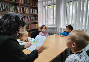 Dzieci słuchają bajkę terapeutyczną 2